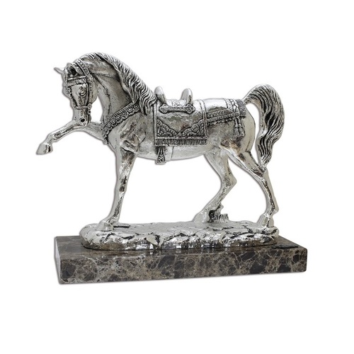 Silver Horse Right Foot Up