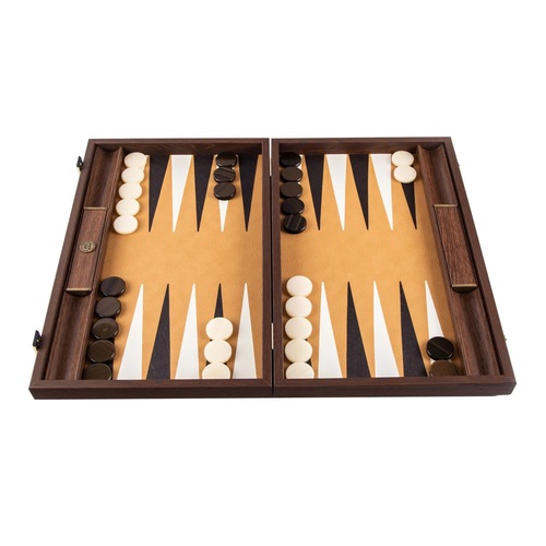 Ostrich Tote in Brown Leather Backgammon