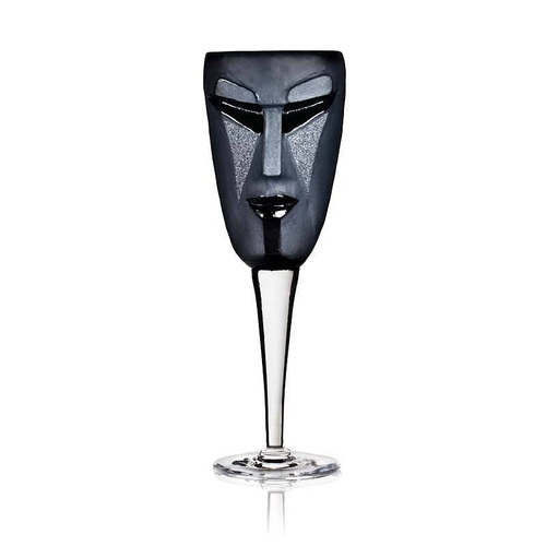 Kubik Wine Glass Black