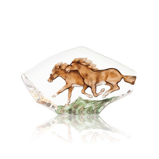 Large Horse Glass Decor
