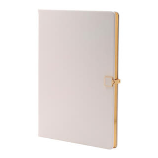 Notebook White & Gold A4