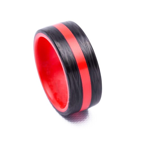 Carbon-Fi Ring Red
