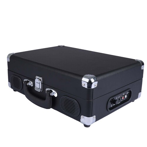 Bluetooth Suitcase turntable black
