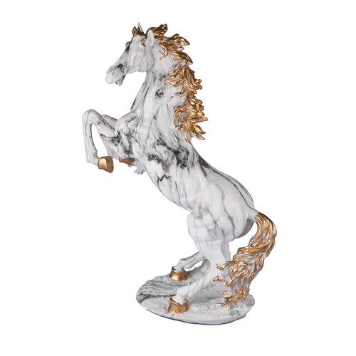 Luxury Signature Décor Horse Sculpture white and gold