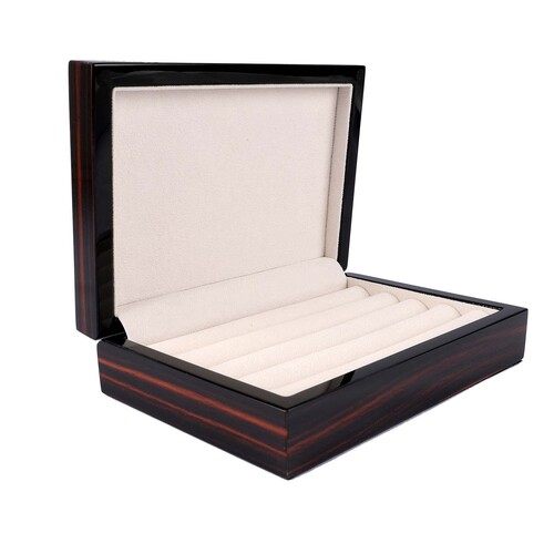 Luxury Signature - Wooden Cufflinks Box Cherry