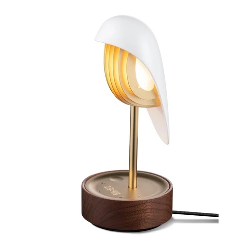 Daqi Concept Bird Singing Alarm Clock Ivory White