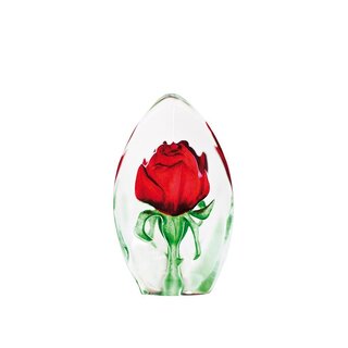 Red Rose Glass Decor - Large