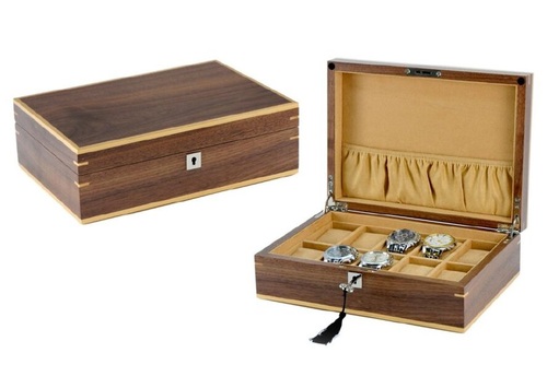 10 Slots Wooden Watch box